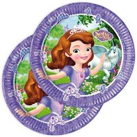 Sofia die Erste Partyteller aus Pappe im 8er Pack für Mädchen, 22,5cm Sofia die Erste Partyteller aus Pappe im 8er Pack für Mädchen, 22,5cm von Procos