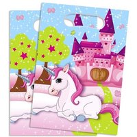 Süßes Einhorn Partytüten, 6 Stück mit wunderschönem Märchenschloss Süßes Einhorn Partytüten, 6 Stück mit wunderschönem Märchenschloss von Procos
