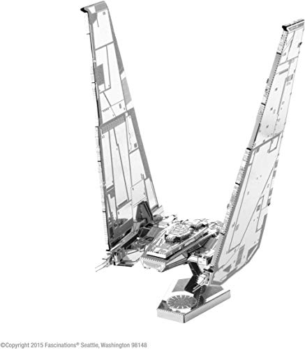 Fascinations Metal Earth MMS266 - 502659, Star Wars Kylo Ren's Command Shuttle, Konstruktionsspielzeug, 2 Metallplatinen, ab 14 Jahren von Metal Earth