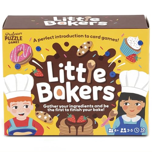 Professor Puzzle Little Bakers Kartenspiel, ab 4 Jahren, für 2–5 Spieler, 10 Minuten Spieldauer von Professor PUZZLE