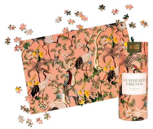 PROFESSOR PUZZLE Feathered Friends Tier mit Details, 1000 Teile in einer schönen zylindrischen Box mit goldenen Reflexen, Maße des Puzzles 49 x 73 cm, PP12472 PROFESSOR PUZZLE Feathered Friends Tier mit Details, 1000 Teile in einer schönen zylindrischen Box mit goldenen Reflexen, Maße des Puzzles 49 x 73 cm, PP12472 von Professor PUZZLE