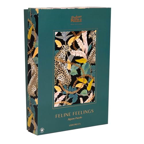 PROFESSOR PUZZLE Feline Feelings Tier, Velours, 1000 Teile, Maße des Puzzles 49 x 73 cm, PP12473 von PROFESSOR PUZZLE