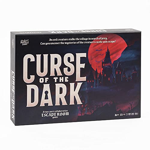 Professor PUZZLE Fluch der Dunkelheit - Escape Room | Strategiespiel | ab 14 Jahren | 1-6 Spieler | 180 Minuten Spieldauer von Professor PUZZLE