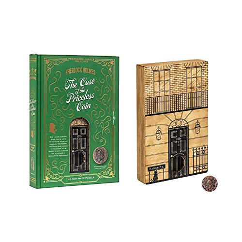 Professor PUZZLE SH3945 Sherlock Holmes Case of The Priceless Coin Wooden Puzzle Box von Professor PUZZLE