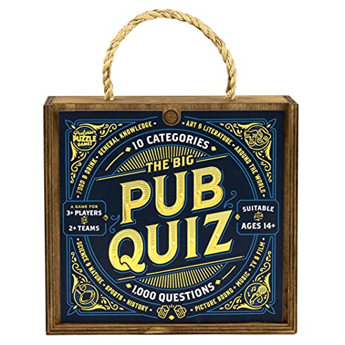 Professor PUZZLE The Big Pub Quiz The 1000 question ultimate quiz game with all 10 classic categories.Updated 2021! von Professor PUZZLE