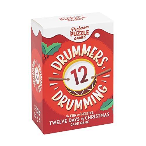 Professor Puzzle | 12 Drummers Drumming | Kartenspiel | Alter 8+ | 2-4 Spieler | 15+ Minuten Spielzeit Professor Puzzle | 12 Drummers Drumming | Kartenspiel | Alter 8+ | 2-4 Spieler | 15+ Minuten Spielzeit von Professor PUZZLE