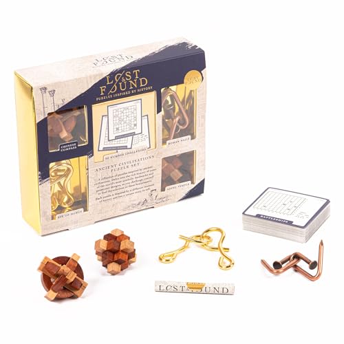 Professor Puzzle Lost & Found Ancient Civilizations Puzzle Set | Stimulierendes Holzpuzzle | Verbessert kognitive Fähigkeiten | Perfekt für Puzzleliebhaber und Geschichtsliebhaber Professor Puzzle Lost & Found Ancient Civilizations Puzzle Set | Stimulierendes Holzpuzzle | Verbessert kognitive Fähigkeiten | Perfekt für Puzzleliebhaber und Geschichtsliebhaber von Professor PUZZLE