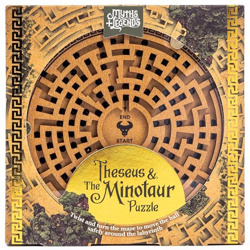Professor Puzzle: Theseus & The Minotaur Puzzle - 3D Wooden Brainteaser, Twist & Turn The Labyrinth Maze to Move The Ball, Myths & Legends Collection Professor Puzzle: Theseus & The Minotaur Puzzle - 3D Wooden Brainteaser, Twist & Turn The Labyrinth Maze to Move The Ball, Myths & Legends Collection von Professor PUZZLE