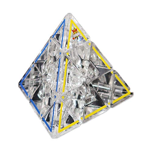 Project Genius Pyraminx Crystal- Limited Edition, 50th Anniversary Clear Edition of Pyraminx, Speed Cube, One-Player Games, Twisty Puzzle, Brain Teasers, Multi-Color, Puzzle Cube, Gift for Children von Project Genius