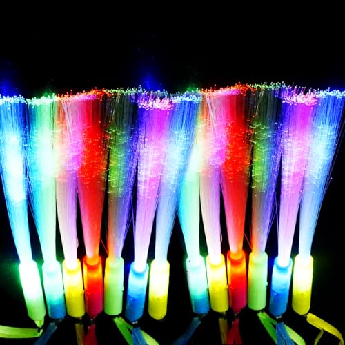 ProlPings Leuchtstäbe aus Glasfaser, leuchtet im Dunkeln, Partyzubehör, 4 Farben, 7 Leuchtmodelle, Neonlicht, Spielzeug, für Thanksgiving, Weihnachten, Urlaub, Geburtstag, Konzert, Party, 30 Stück ProlPings Leuchtstäbe aus Glasfaser, leuchtet im Dunkeln, Partyzubehör, 4 Farben, 7 Leuchtmodelle, Neonlicht, Spielzeug, für Thanksgiving, Weihnachten, Urlaub, Geburtstag, Konzert, Party, 30 Stück von ProlPings