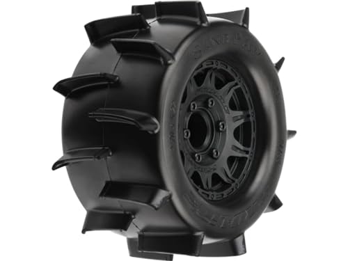 1/10 Sand Paw Front/Rear 2.8" MT Tires Mounted 12mm Blk Raid (2) von Proline