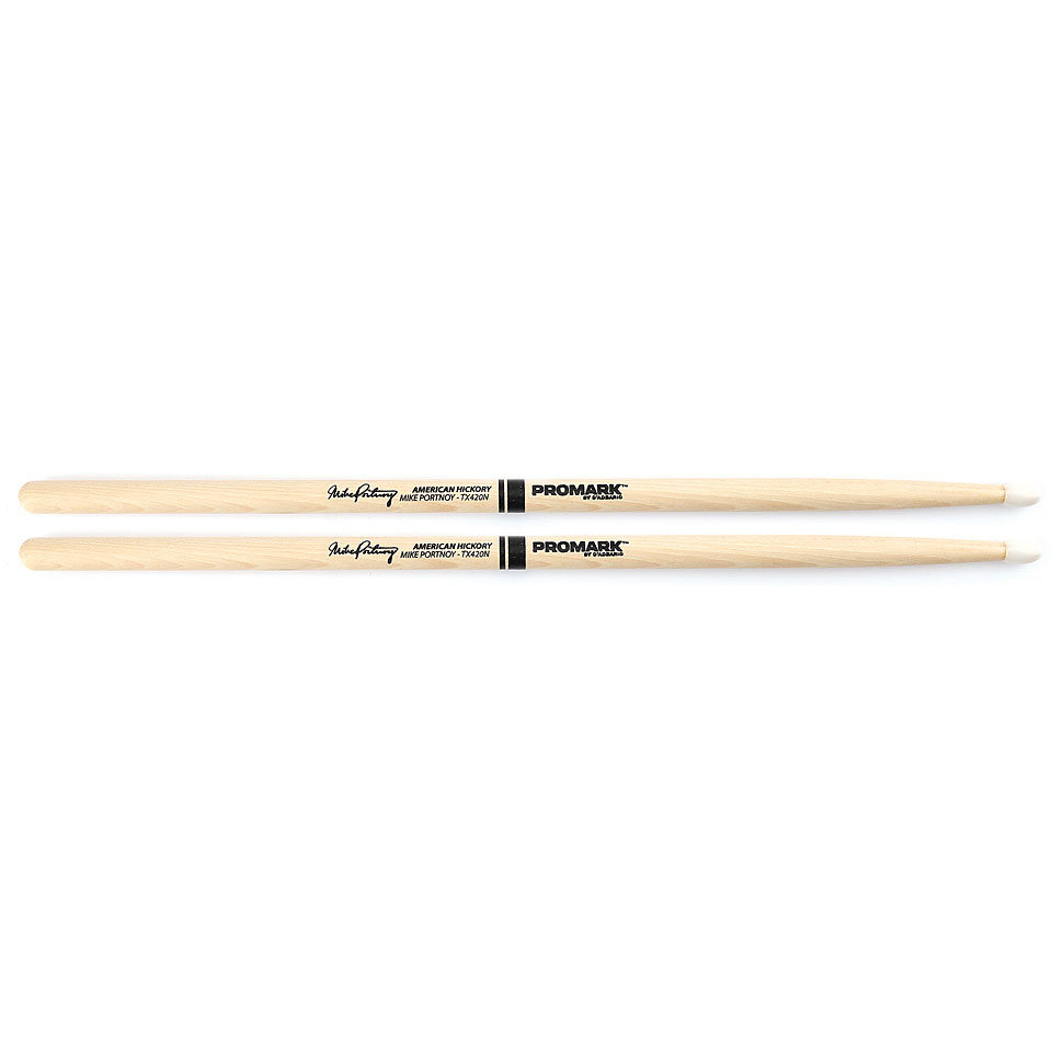 Promark Hickory 420 Mike Portnoy Nylon Tip Drumsticks Promark Hickory 420 Mike Portnoy Nylon Tip Drumsticks von Promark