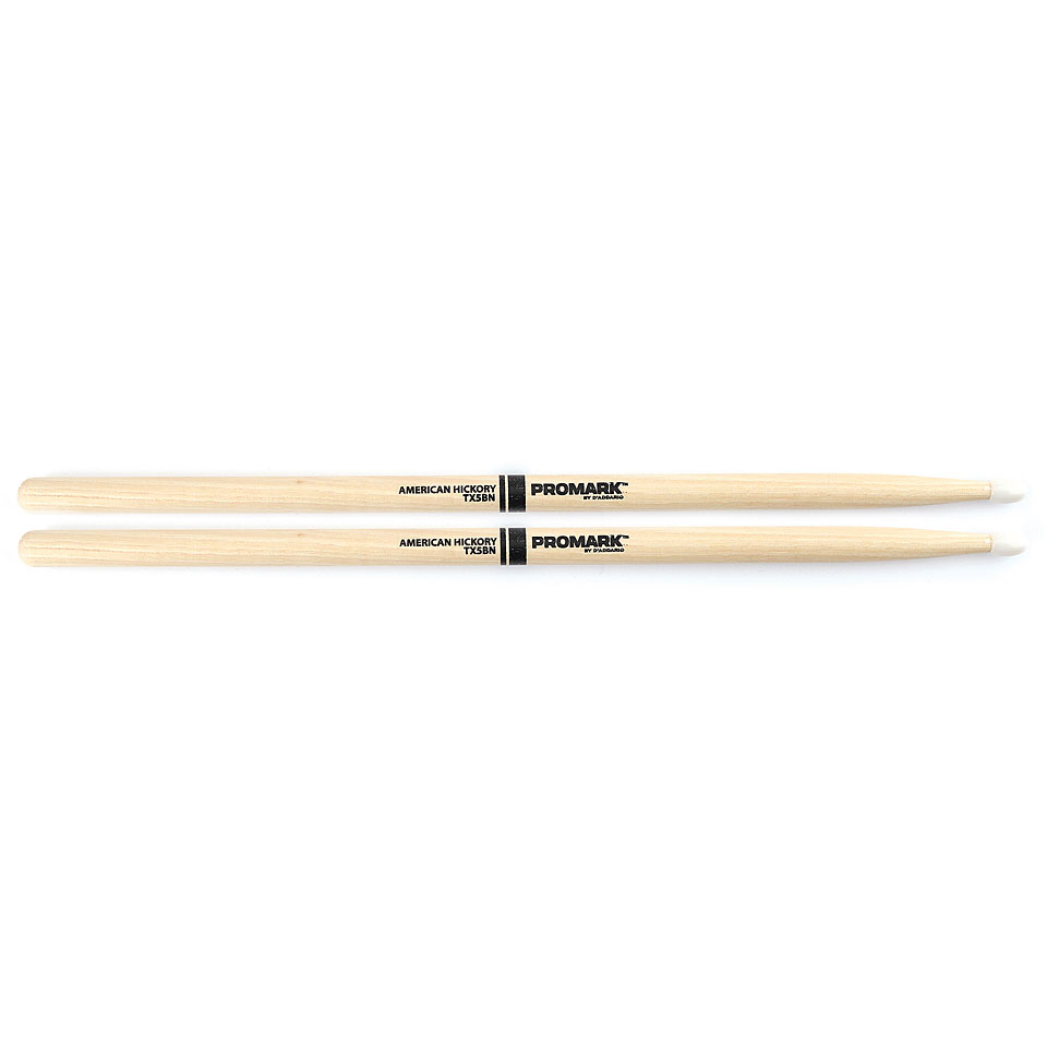 Promark Classic Forward Hickory 5B Oval Nylon Tip Drumsticks Promark Classic Forward Hickory 5B Oval Nylon Tip Drumsticks von Promark
