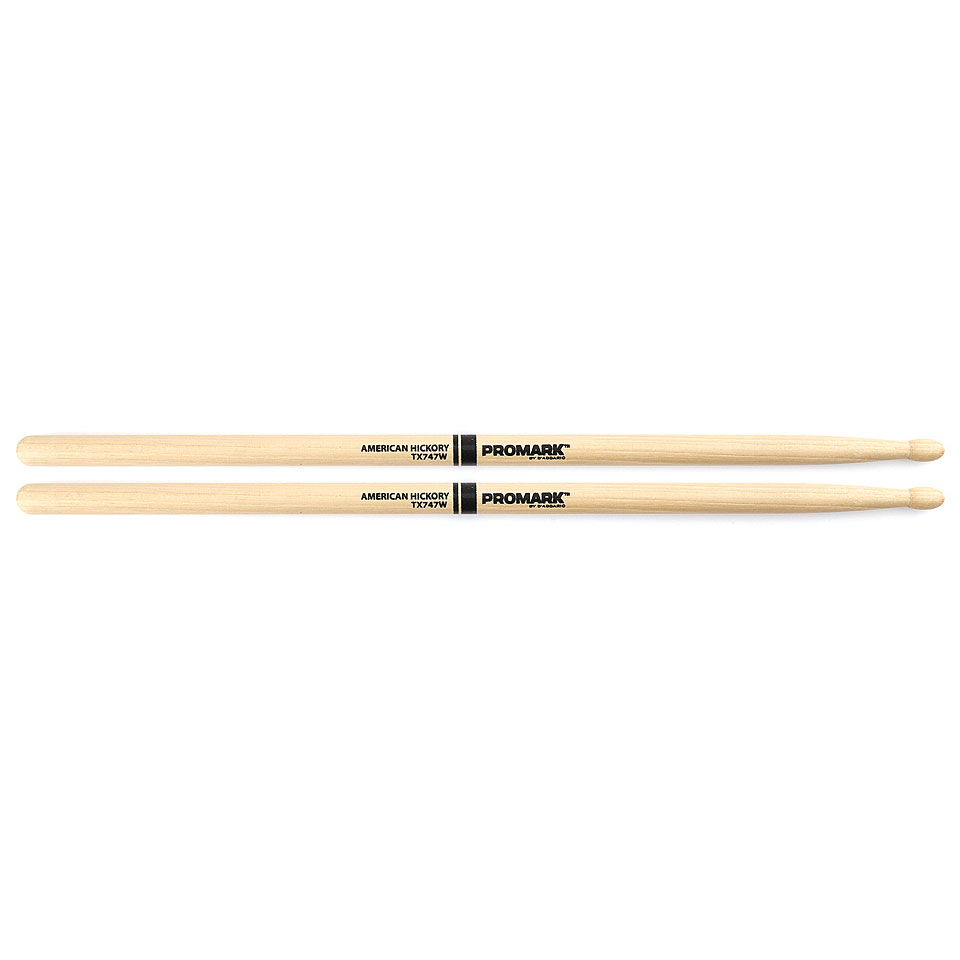 Promark Classic Forward Hickory 747 Oval Wood Tip Drumsticks Promark Classic Forward Hickory 747 Oval Wood Tip Drumsticks von Promark