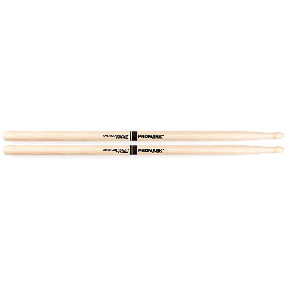 Promark Classic Forward Hickory 747B Oval Wood Tip Drumsticks Promark Classic Forward Hickory 747B Oval Wood Tip Drumsticks von Promark
