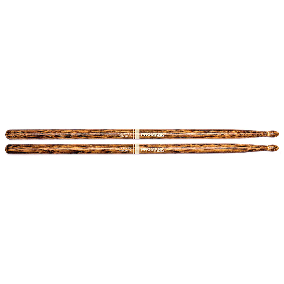 Promark Classic Forward Hickory FireGrain 5B Oval Wood Tip Drumsticks Promark Classic Forward Hickory FireGrain 5B Oval Wood Tip Drumsticks von Promark