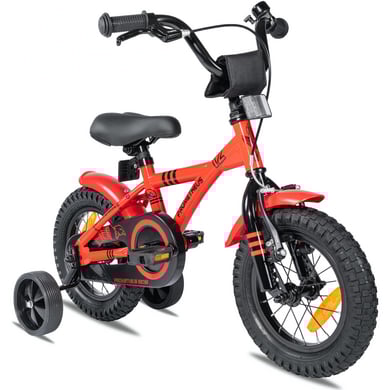 PROMETHEUS BICYCLES® Kinderfahrrad 12" mit Stützräder, rot-schwarz von Prometheus Bicycles