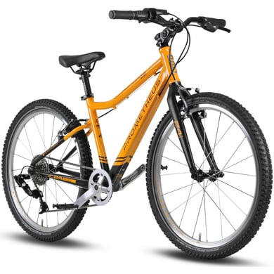 PROMETHEUS BICYCLES PRO® Kinderfahrrad 24 Zoll Schwarz Matt Orange SUNSET von Prometheus Bicycles
