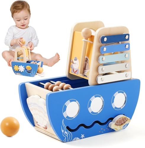 Promise Babe Baby Spielzeug 1 Jahr Montessori Spielzeug Baby Holzspielzeug 5 in 1 Blau Ozeane Motorikspielzeug ab 1 Jahr Activity Würfel Lernspielzeug Activity Center Sensorik Promise Babe Baby Spielzeug 1 Jahr Montessori Spielzeug Baby Holzspielzeug 5 in 1 Blau Ozeane Motorikspielzeug ab 1 Jahr Activity Würfel Lernspielzeug Activity Center Sensorik von Promise Babe