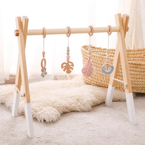 Promise Babe Spielbogen Baby Holz Gym Neugeborenen Spielzeug Activity Center Baby Rosa Anhänger Design Abnehmbar Babies Promise Babe Spielbogen Baby Holz Gym Neugeborenen Spielzeug Activity Center Baby Rosa Anhänger Design Abnehmbar Babies von Promise Babe