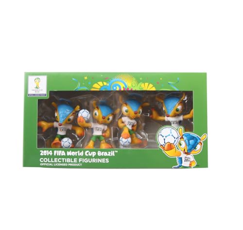 Promo-Dis Fuleco - 4er Sammelfiguren Set 1 in Geschenkbox, Sammelfiguren der Fussball Weltmeisterschaft 2014 in Brasilien von Promo-Dis