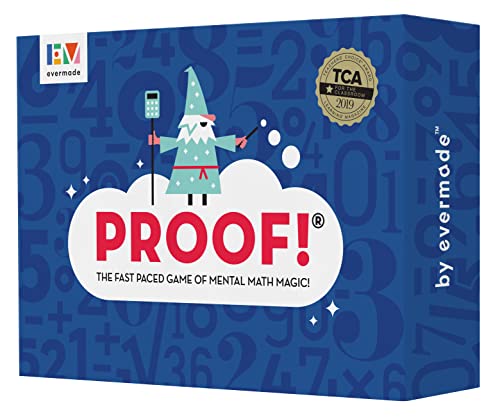 Proof! Mathe-Spiel - Das rasante Spiel der mentalen Mathematikmagie - Preisgekröntes Lernspiel der Lehrer, ab 9 Jahren von Proof!
