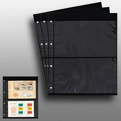 Prophila Collection 3 doppelseitige Einsteckblätter schwarz 2zeilig von Prophila Collection
