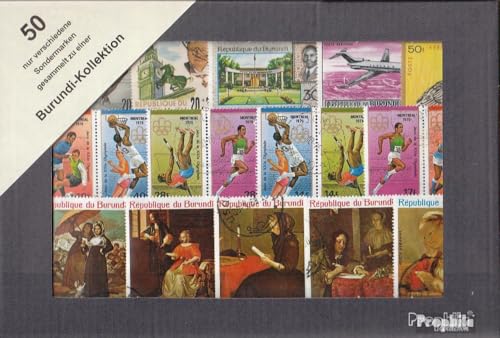 Burundi 50 Verschiedene Sondermarken (Briefmarken für Sammler) von Prophila Collection
