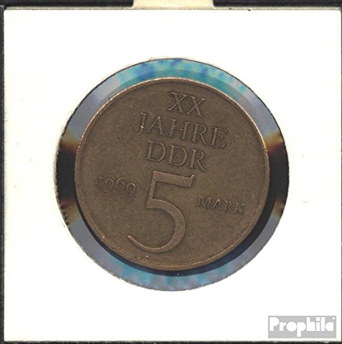 Prophila Collection DDR Jägernr: 1524 1969 sehr schön Nickelbronze sehr schön 1969 5 Mark 20 Jahre DDR (Münzen für Sammler - kein Zahlungsmittel) von Prophila Collection