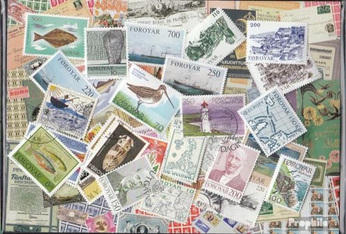 Dänemark - Färöer 50 Verschiedene Marken (Briefmarken für Sammler) von Prophila Collection
