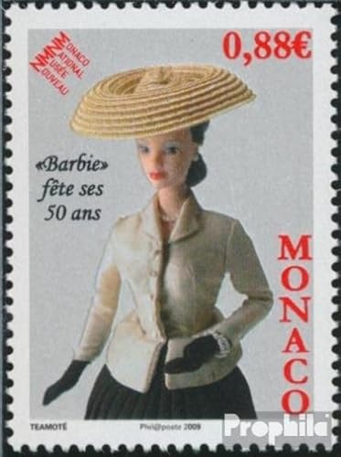 Monaco 2926 (kompl.Ausg.) postfrisch ** MNH 2009 50 Jahre Barbie-Puppen (Briefmarken für Sammler) Spiele/Spielzeug von Prophila Collection