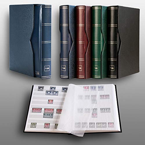 Prophila 60 weiße Seiten Briefmarkenalbum wattiert mit Kassette blau Prophila 60 weiße Seiten Briefmarkenalbum wattiert mit Kassette blau von Prophila Collection