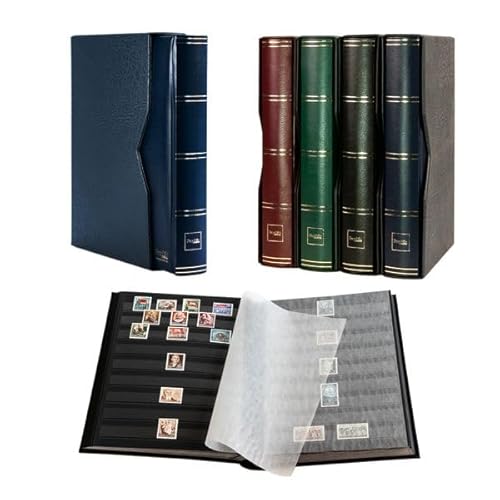 Prophila Collection 64 Schwarze Seiten Briefmarkenalbum wattiert mit Kassette Blauer Einband Prophila Collection 64 Schwarze Seiten Briefmarkenalbum wattiert mit Kassette Blauer Einband von Prophila Collection
