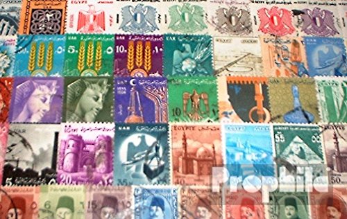 Prophila Collection Ägypten 100 Verschiedene Marken Ägypten und UAR (Briefmarken für Sammler) von Prophila Collection