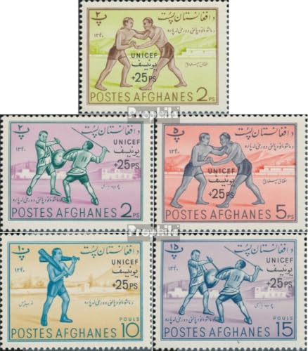 Prophila Collection Afghanistan 540-544 (kompl.Ausg.) postfrisch ** MNH 1961 UNICEF (Briefmarken für Sammler) Kampfsport (Boxen/Fechten/Ringen/Karate …) von Prophila Collection