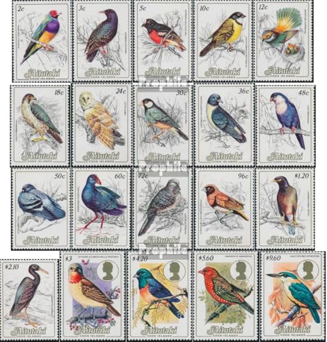 Prophila Collection Aitutaki 505-524 (kompl.Ausg.) postfrisch ** MNH 1984 Vögel (Briefmarken für Sammler) Vögel von Prophila Collection