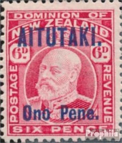 Prophila Collection Aitutaki 9 mit Falz 1911 König Edward VII. (Briefmarken für Sammler) Britisches Königshaus (Diana, Charles, Elisabeth ..) von Prophila Collection
