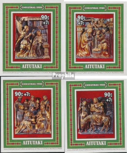 Prophila Collection Aitutaki Block51-Block54 (kompl.Ausg.) postfrisch ** MNH 1984 Weihnachten (Briefmarken für Sammler) Weihnachten von Prophila Collection