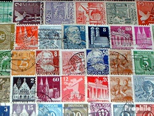 Prophila Collection Alliierte Besetzung in Deutschland 100 Verschiedene Marken Zonen West + Ost nach dem 2. Weltkrieg (Briefmarken für Sammler) von Prophila Collection