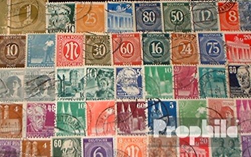 Prophila Collection Alliierte Besetzung in Deutschland 50 Verschiedene Marken Zonen West + Ost nach dem 2. Weltkrieg (Briefmarken für Sammler) von Prophila Collection