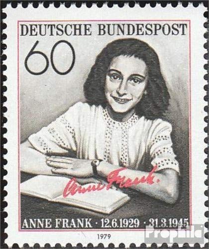 Prophila Collection BRD (BR.Deutschland) 1013 (kompl.Ausg.) postfrisch ** MNH 1979 Anne Frank (Briefmarken für Sammler) Prominente/Film/Theater/Radio von Prophila Collection