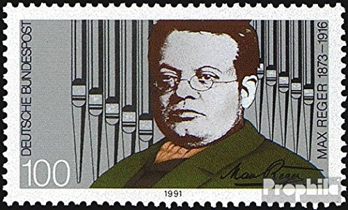Prophila Collection BRD (BR.Deutschland) 1529 (kompl.Ausgabe) postfrisch ** MNH 1991 Max Reger (Briefmarken für Sammler) Musik/Tanz von Prophila Collection