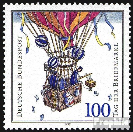 Prophila Collection BRD (BR.Deutschland) 1638 (kompl.Ausgabe) postfrisch ** MNH 1992 Tag der Briefmarke (Briefmarken für Sammler) Flugzeuge/Ballons/Zeppeline/Luftfahrt von Prophila Collection