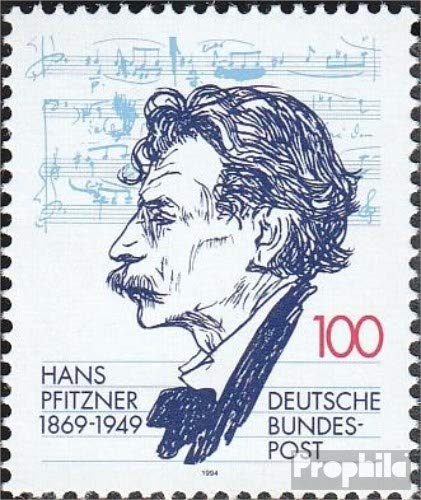 Prophila Collection BRD (BR.Deutschland) 1736 (kompl.Ausgabe) postfrisch ** MNH 1994 Hans Pfitzner (Briefmarken für Sammler) Musik/Tanz von Prophila Collection