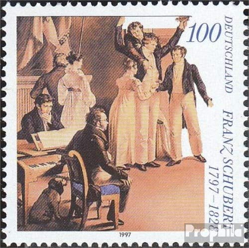 Prophila Collection BRD (BR.Deutschland) 1895 (kompl.Ausgabe) postfrisch ** MNH 1997 Franz Schubert (Briefmarken für Sammler) Musik/Tanz von Prophila Collection