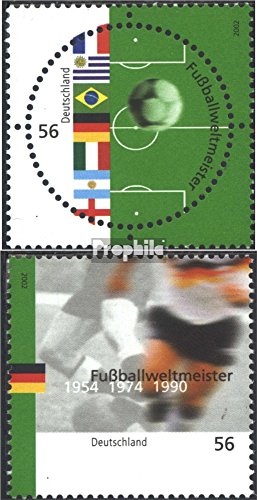 Prophila Collection BRD (BR.Deutschland) 2258-2259 (kompl.Ausg.) postfrisch ** MNH 2002 Fußballweltmeister (Briefmarken für Sammler) Fußball von Prophila Collection