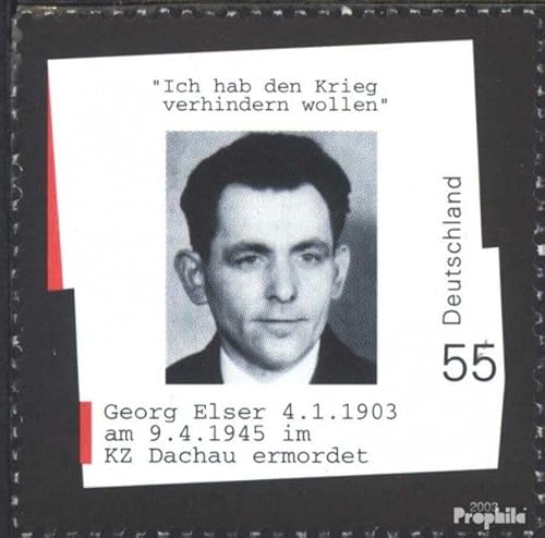 Prophila Collection BRD (BR.Deutschland) 2310 (kompl.Ausg.) FDC Ersttagsbrief 2003 Georg Elser (Briefmarken für Sammler) von Prophila Collection
