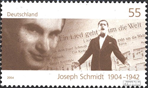 Prophila Collection BRD (BR.Deutschland) 2390 (kompl.Ausg.) postfrisch ** MNH 2004 Joseph Schmidt (Briefmarken für Sammler) Musik/Tanz von Prophila Collection