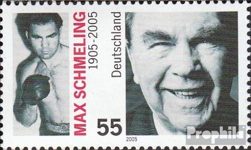 Prophila Collection BRD (BR.Deutschland) 2489 (kompl.Ausg.) postfrisch ** MNH 2005 Max Schmeling (Briefmarken für Sammler) Kampfsport (Boxen/Fechten/Ringen/Karate …) von Prophila Collection