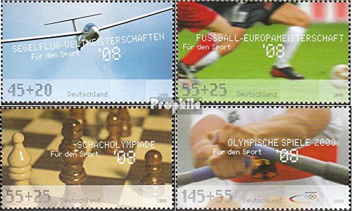 Prophila Collection BRD (BR.Deutschland) 2649-2652 (kompl.Ausg.) postfrisch ** MNH 2008 Sporthilfe - Schach, Fußball u.a. (Briefmarken für Sammler) Schach von Prophila Collection